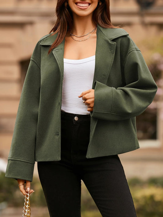 Ivanna | Jacket with collar and dropped shoulders