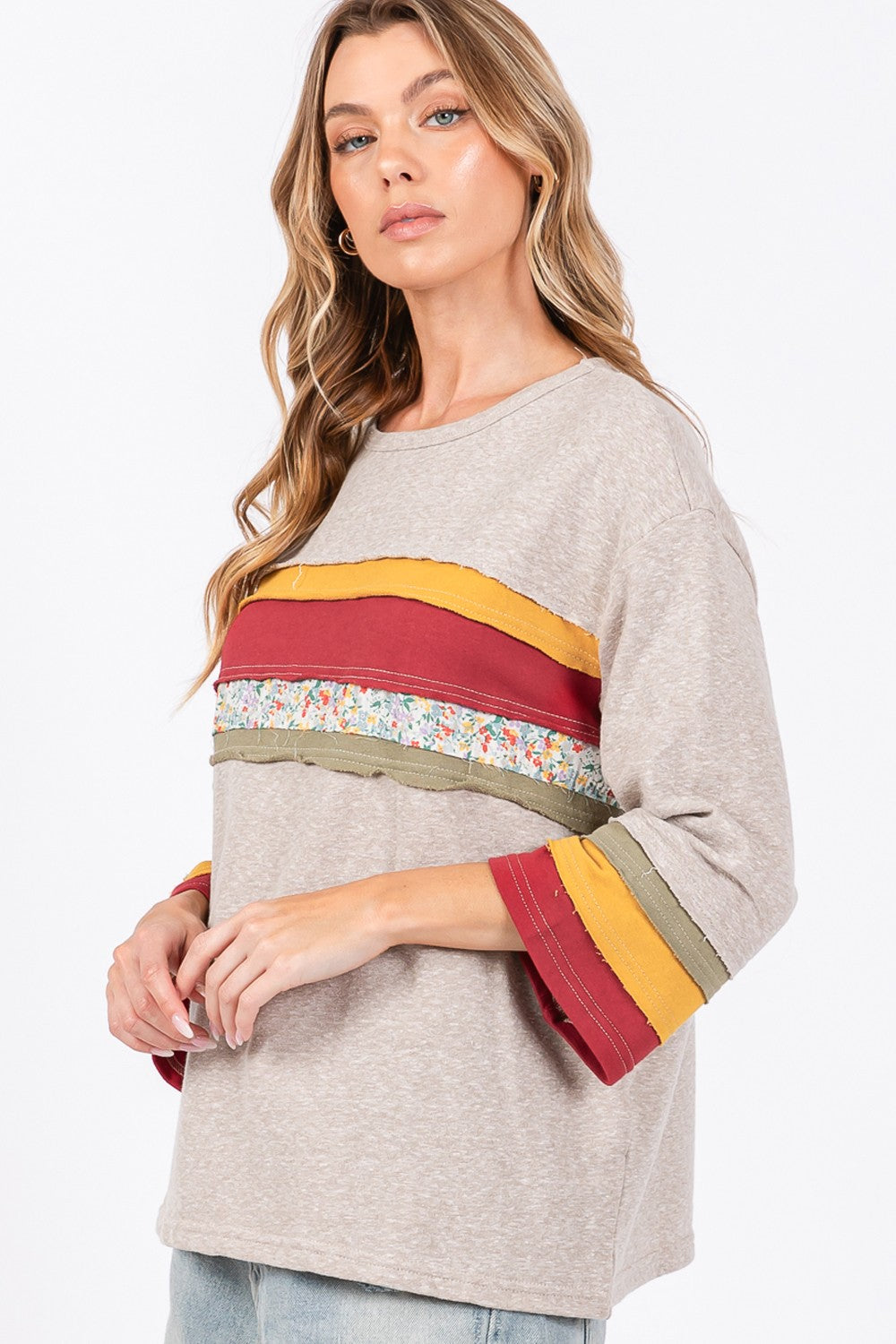 Edith | French terry color block t-shirt