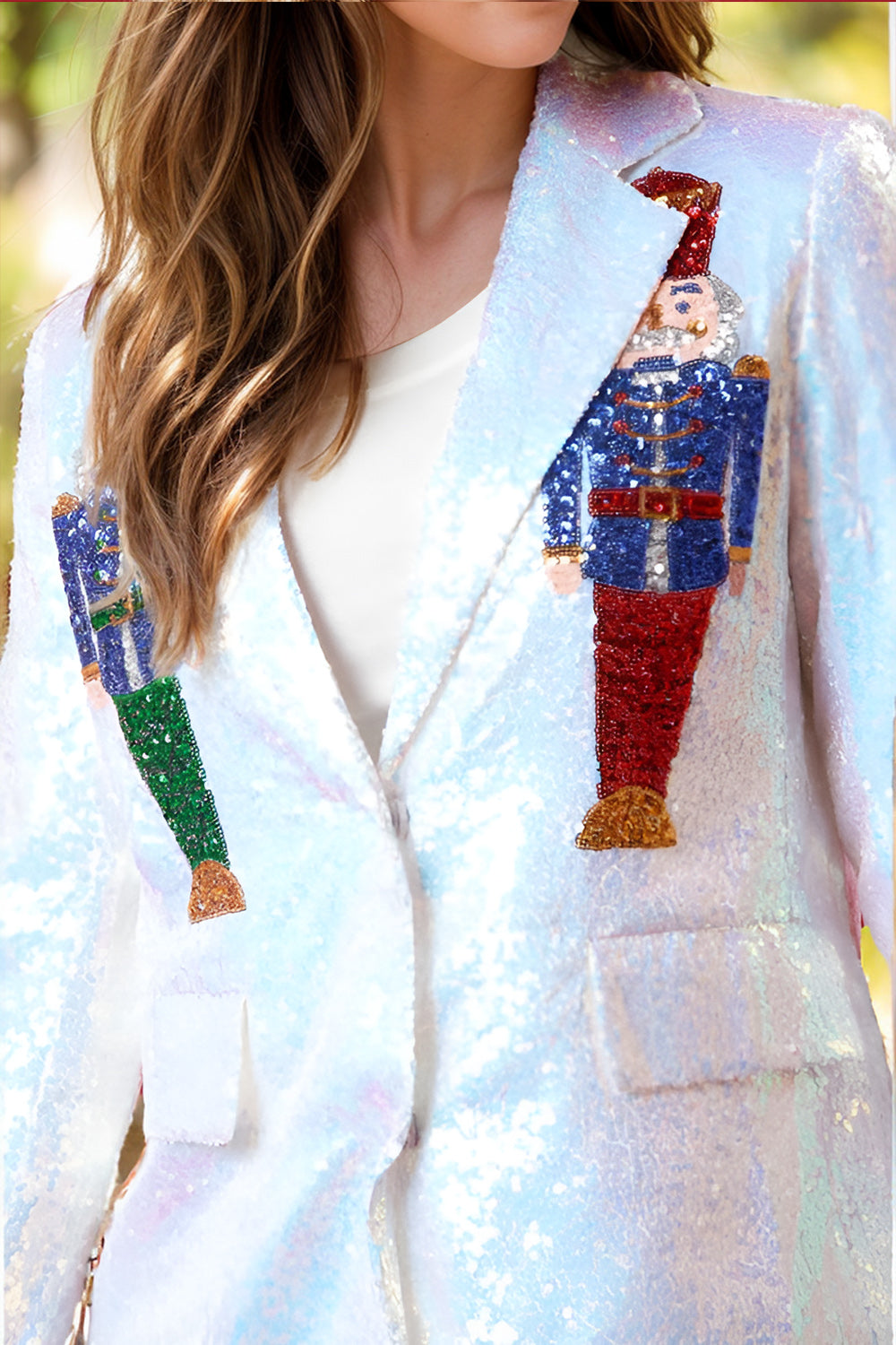 Josefina | Sequin Nutcracker Long Sleeve Blazer