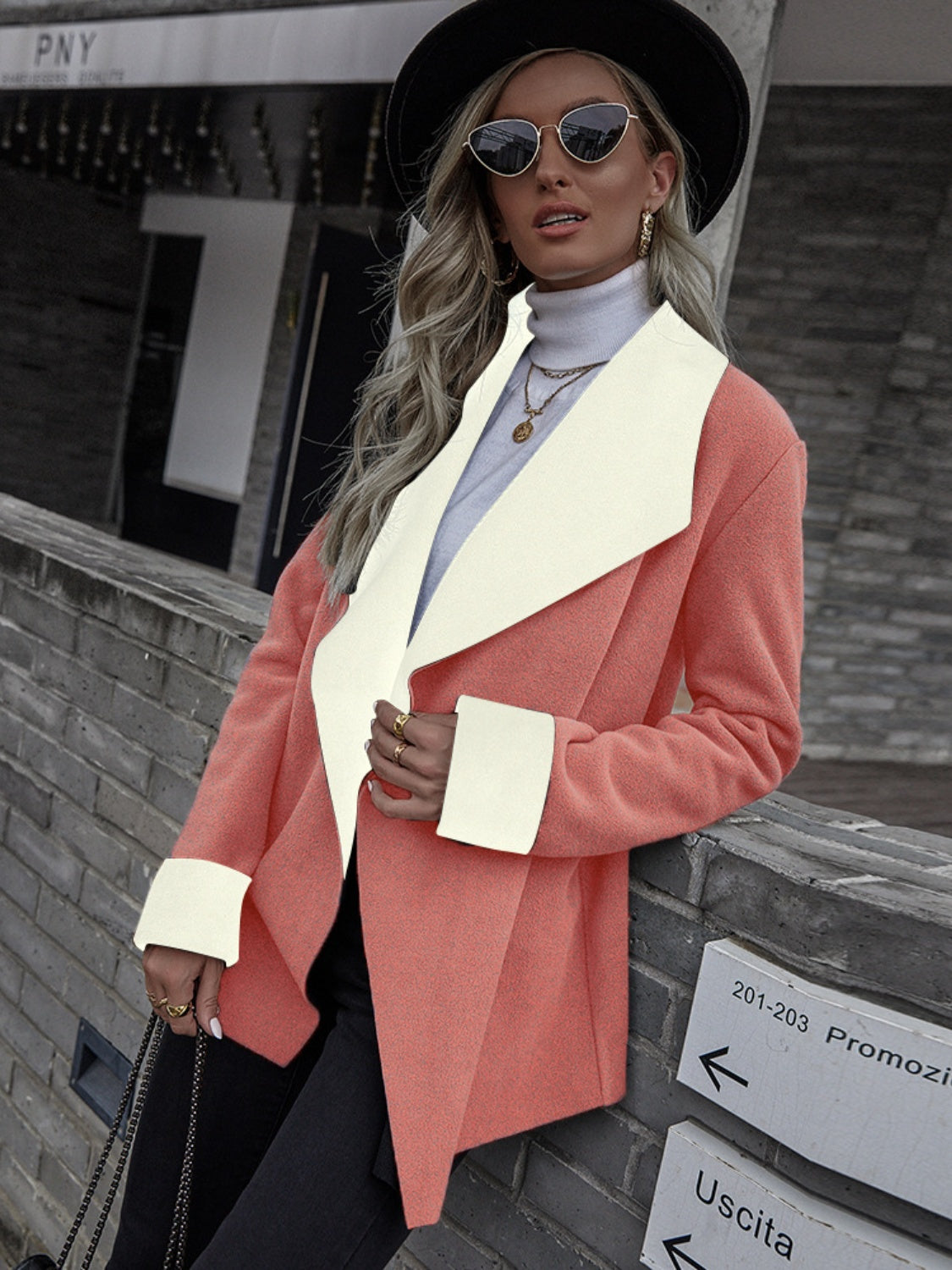 Petra | Long sleeve open front jacket
