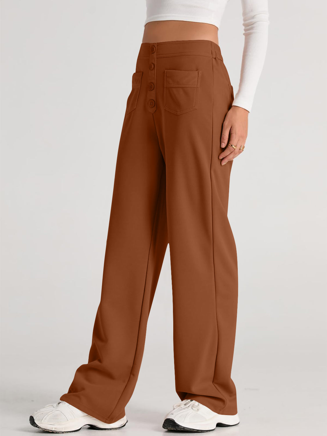 Aurora | Wide-leg, high-waisted trousers