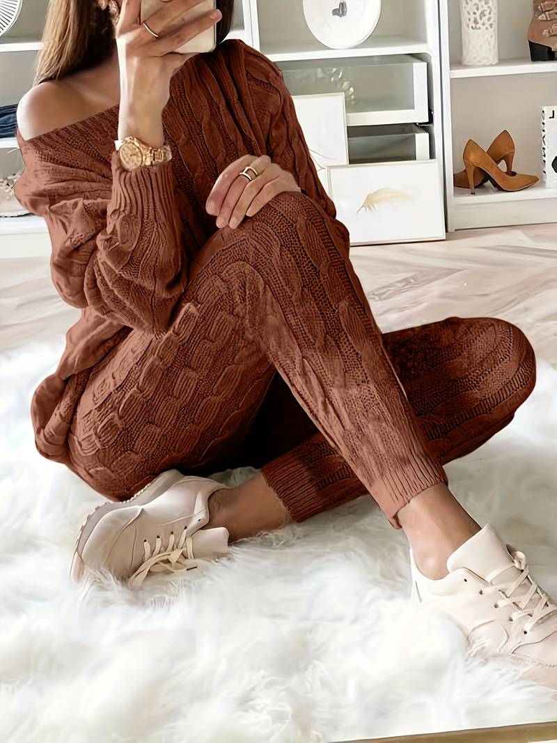 Fabiola | Elegant two-piece sweater set