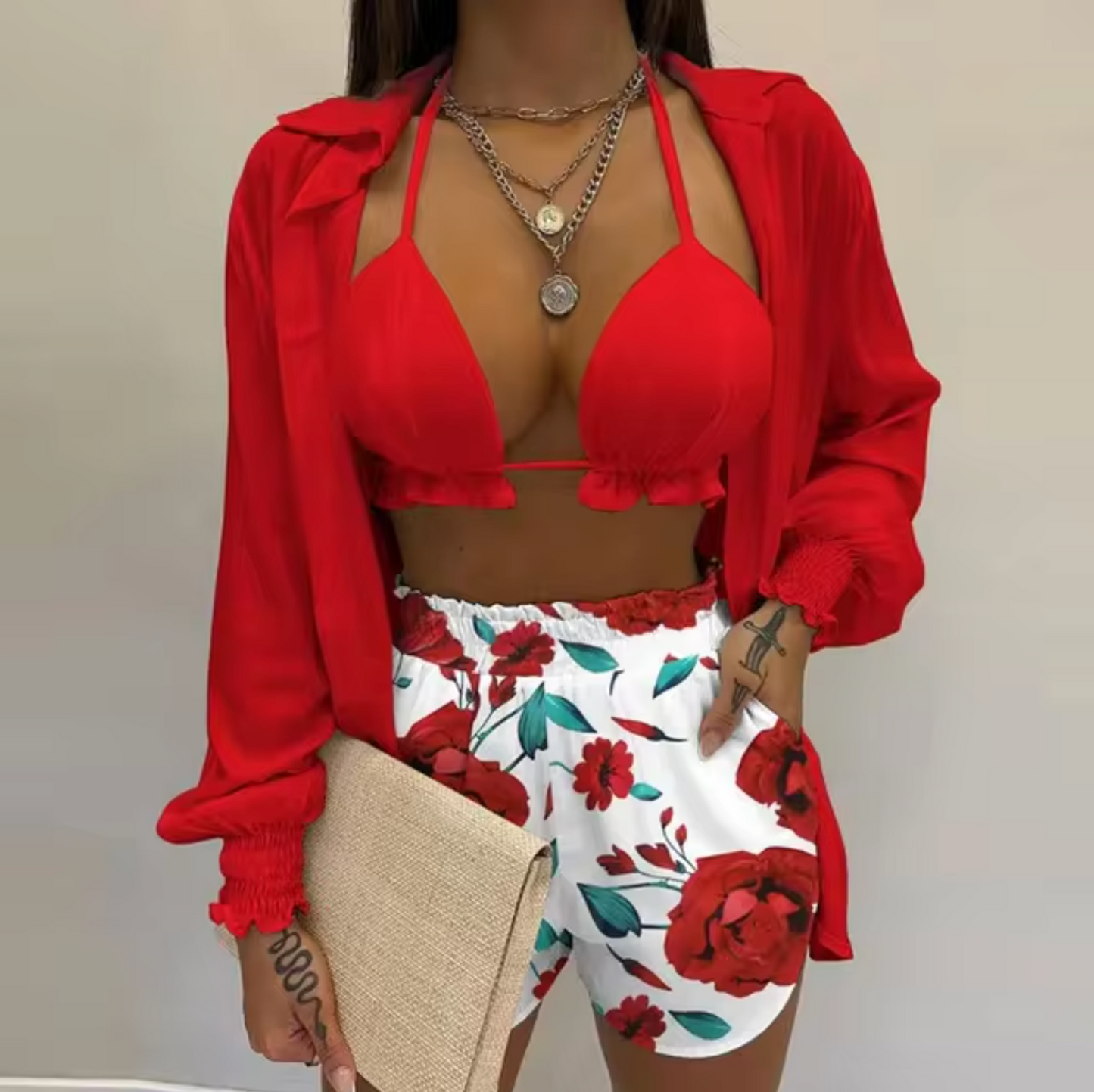 Eva® | Vibrant Print Swimsuit Set