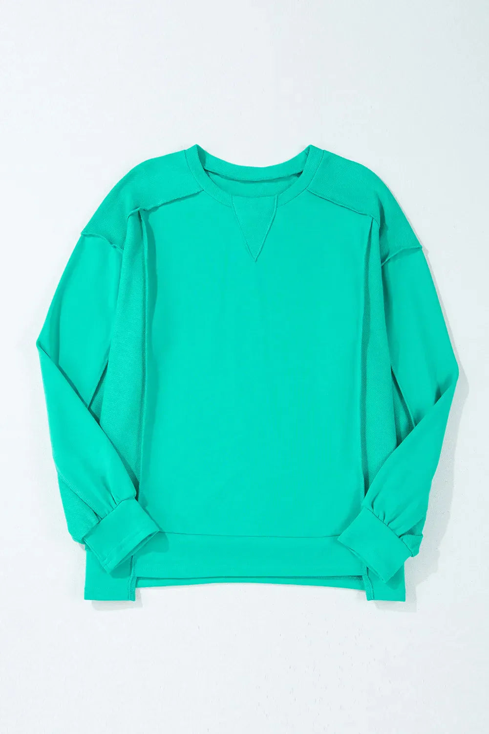 Mariana | Long-sleeved sweatshirt with exposed seam and crew neck