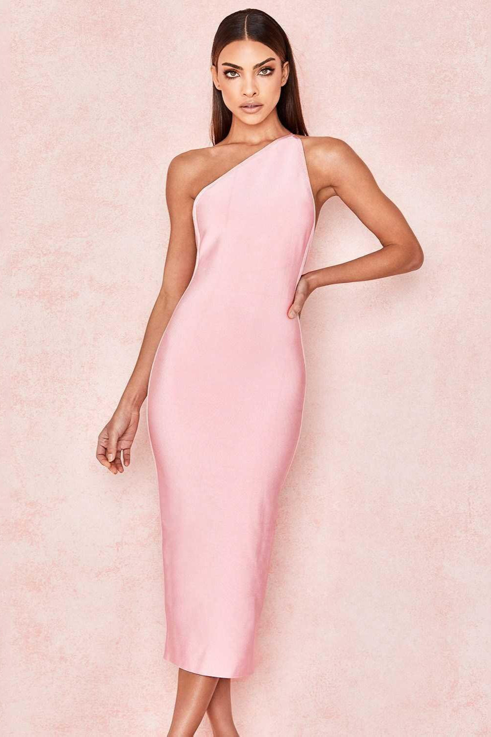 One Shoulder Backless Party Dress