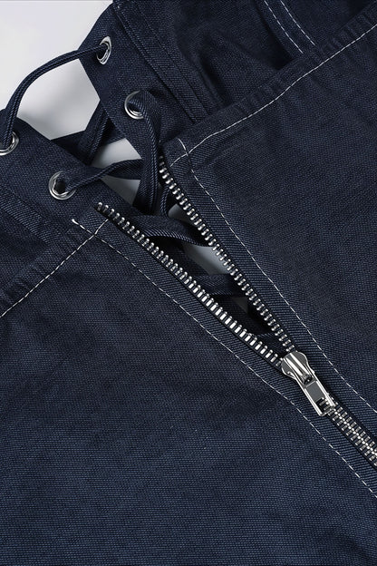 Solid Knit Tie Bandeau Low Waist Pleated Skirt Set