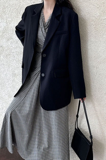 Split Back Relaxed Fit Blazer