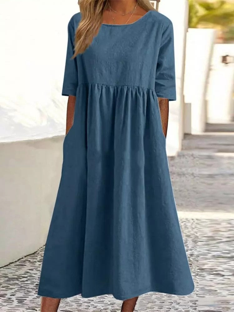 Veronica® | Midi Dress With Three-Quarter Sleeves