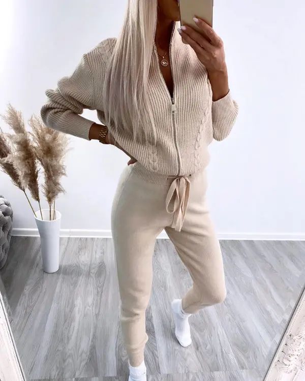 Miranda | Elegant two-piece women's outfit set for winter