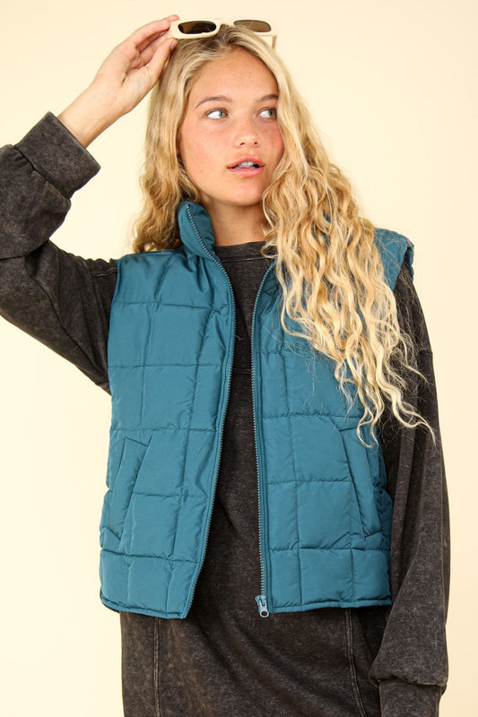Carolin | Padded, warm vest with zip