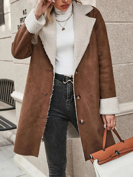 Karla | Elegant knitted coat with button closure
