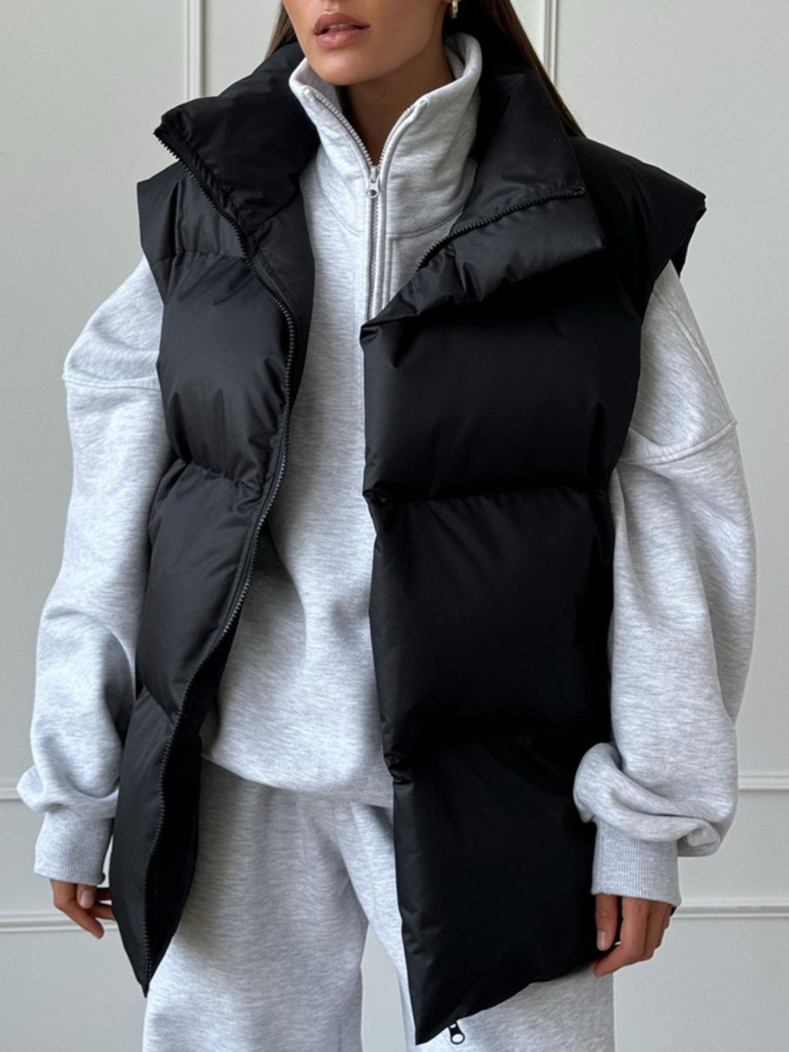 Rocio | Zip-up turtleneck sweater