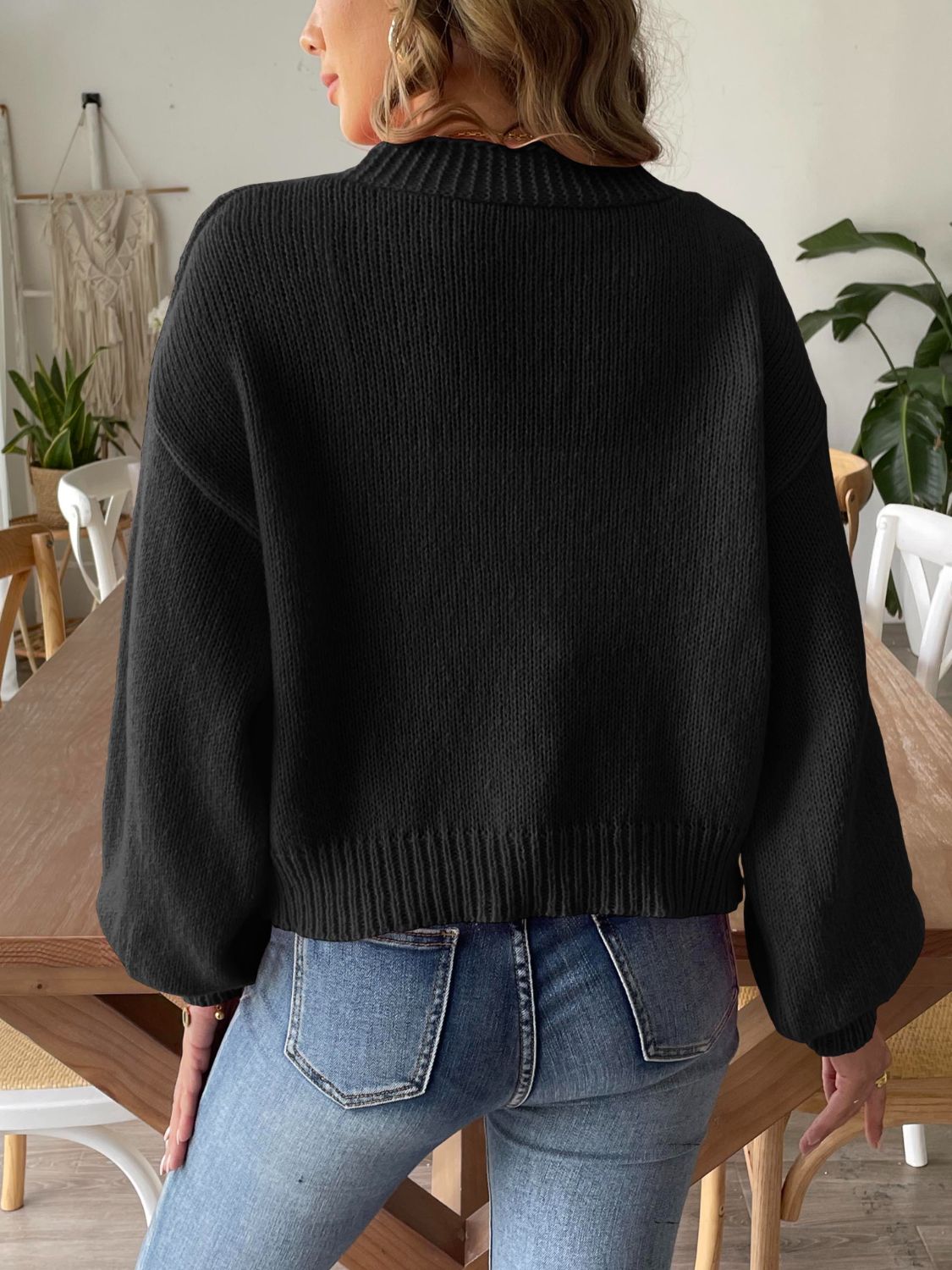 Geraldine | Long sleeve open front cardigan