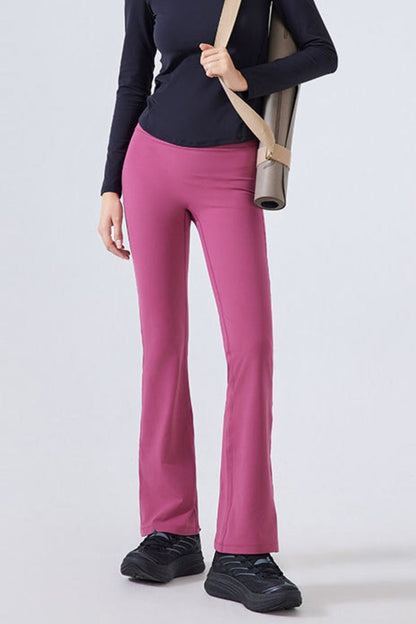 High-Waisted Fleece Lined Flared Yoga Leggings