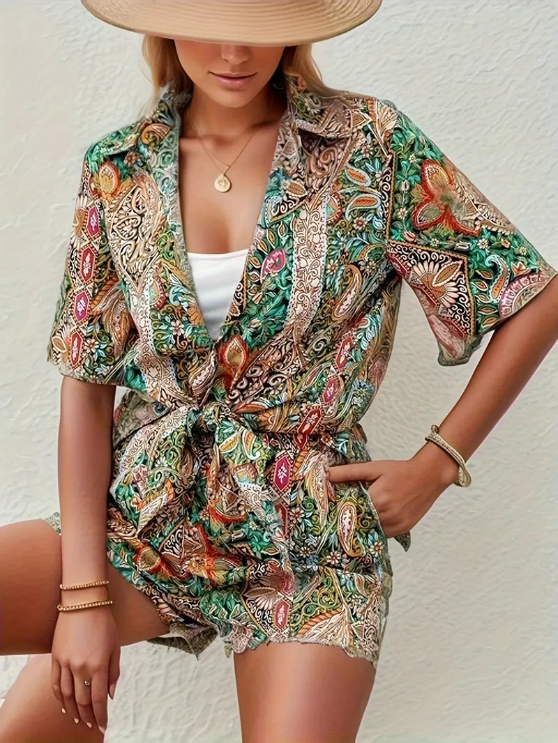 Gilda® | Paisley Print Two-Piece Set