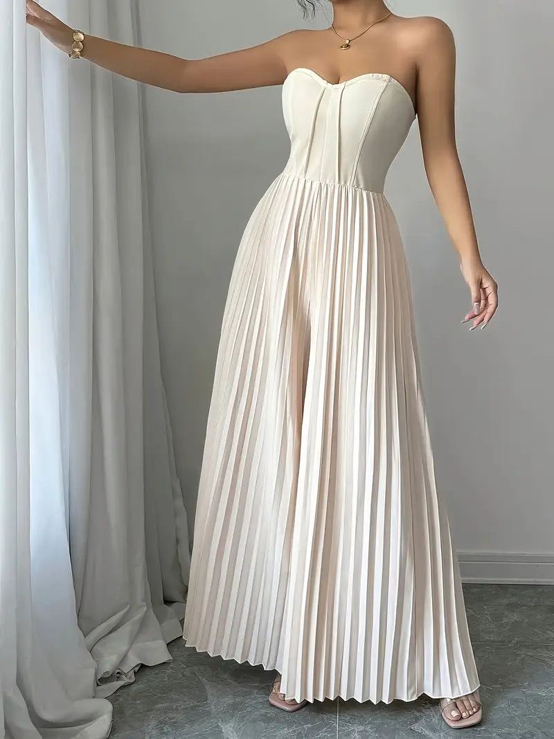 Pia® | Elegant Strapless Jumpsuit