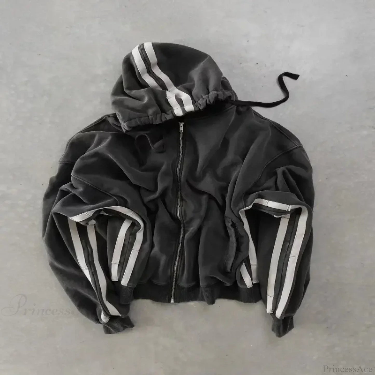 Cartoon Pattern Zipper Hoodie