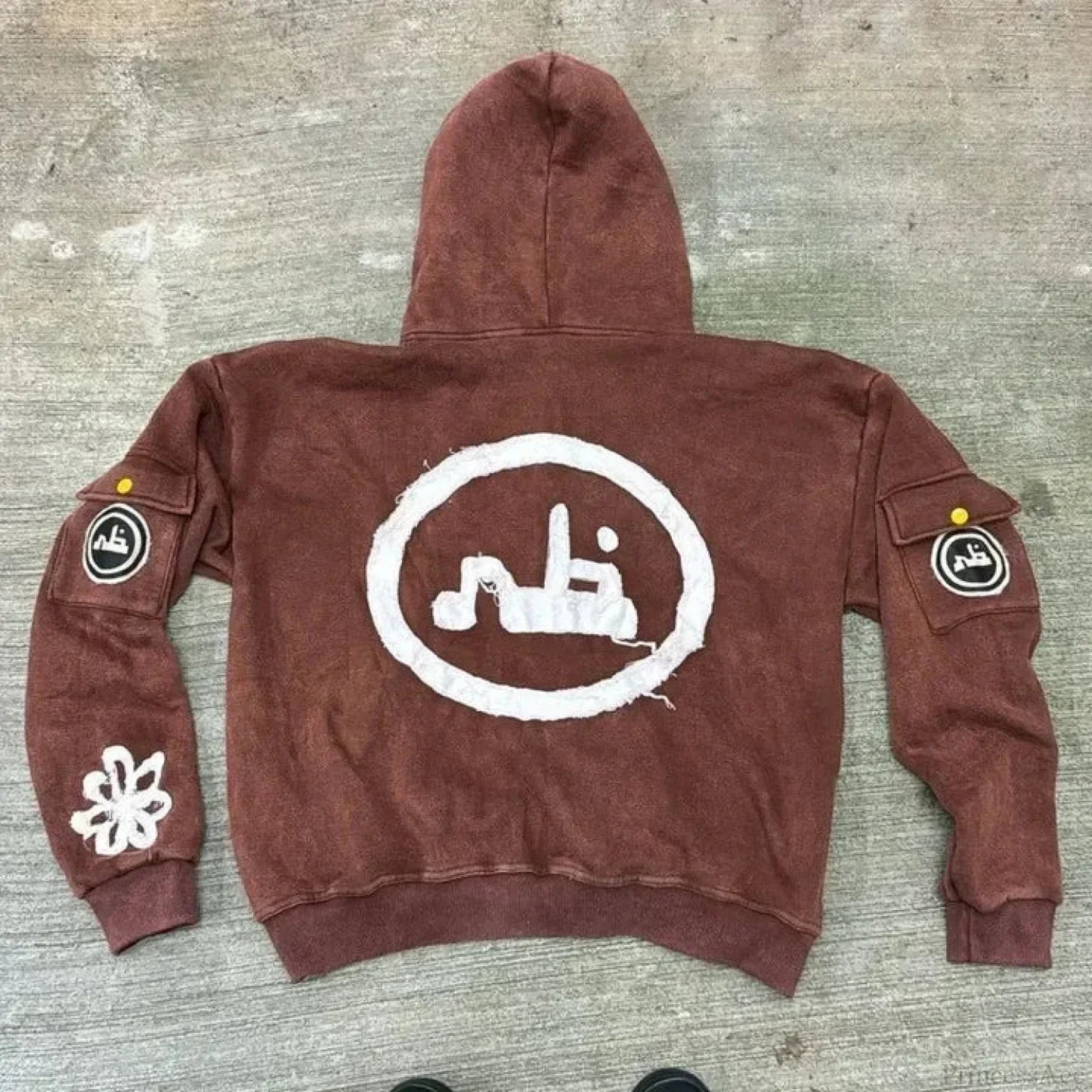 Cartoon Pattern Zipper Hoodie