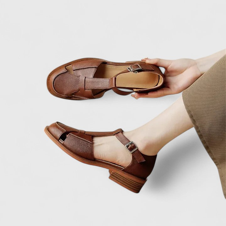 Cassandra | Orthopedic T-Strap Shoes