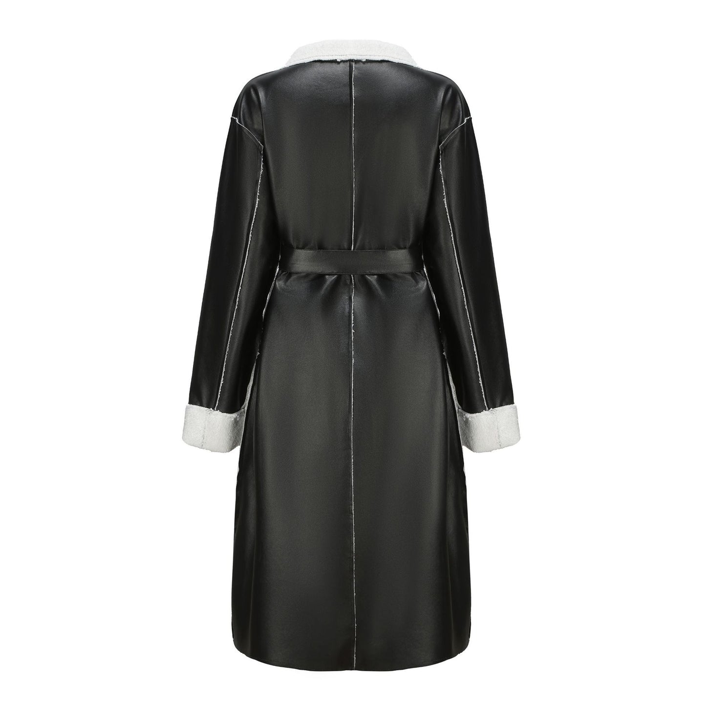 Dana | Thick leather trench coat