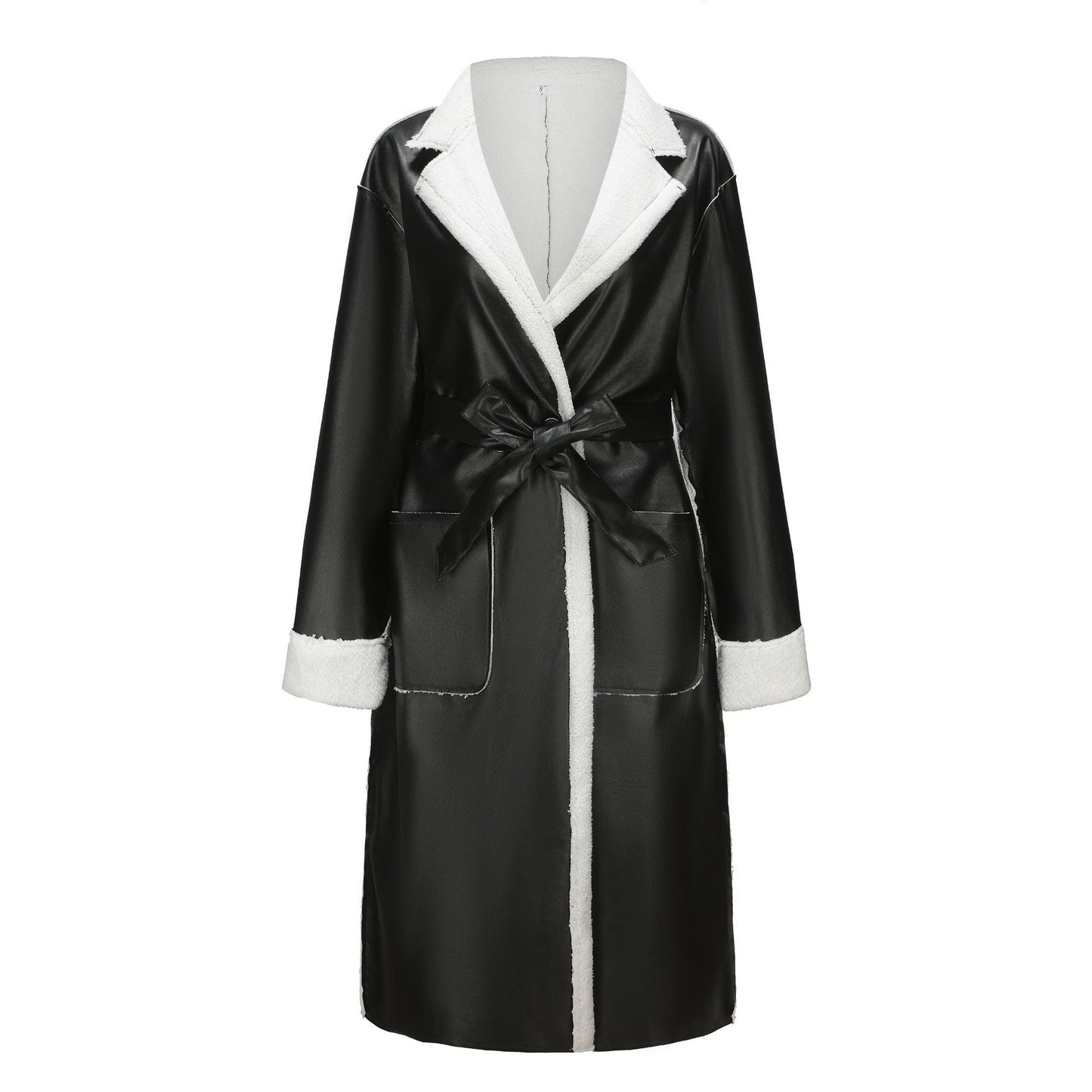 Dana | Thick leather trench coat