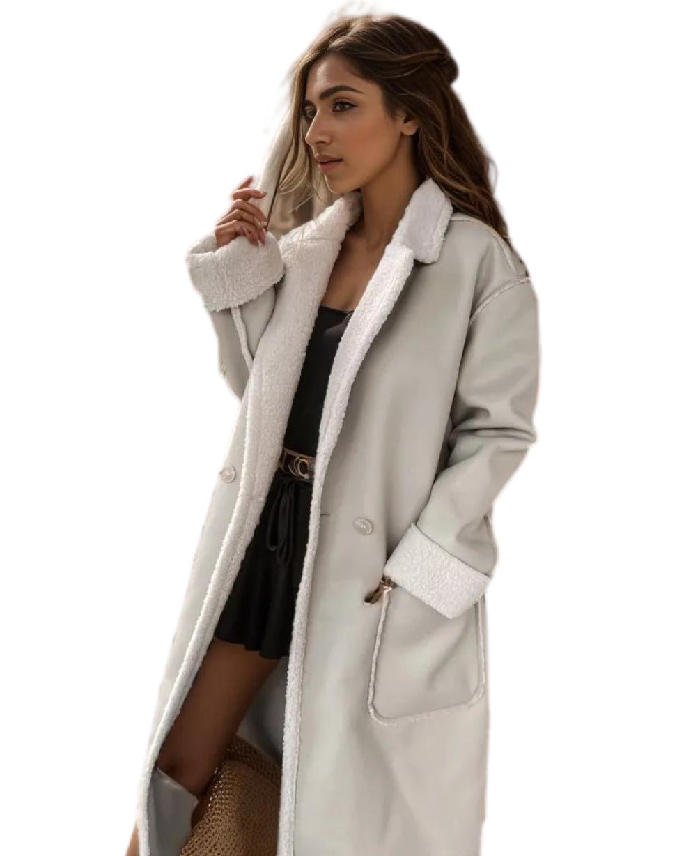Dana | Thick leather trench coat