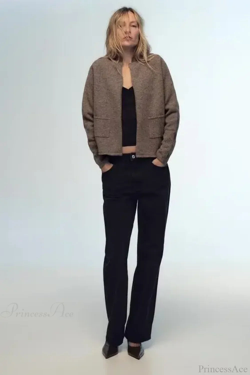 Casual Wool Long Sleeve Cardigan