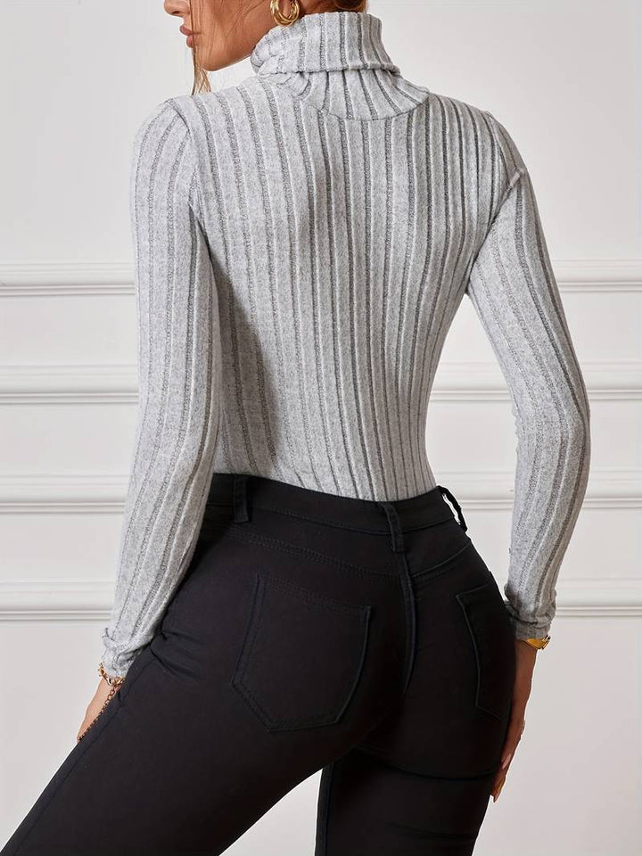 Balbina® | Simply Knitted Bodysuit With A Turtleneck