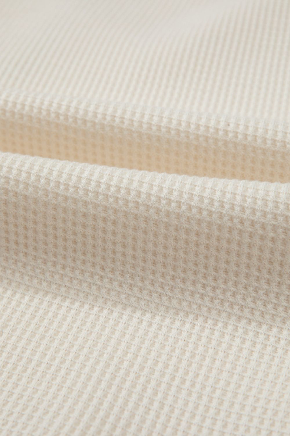Yesenia | Two-tone long-sleeved waffle knit hoodie