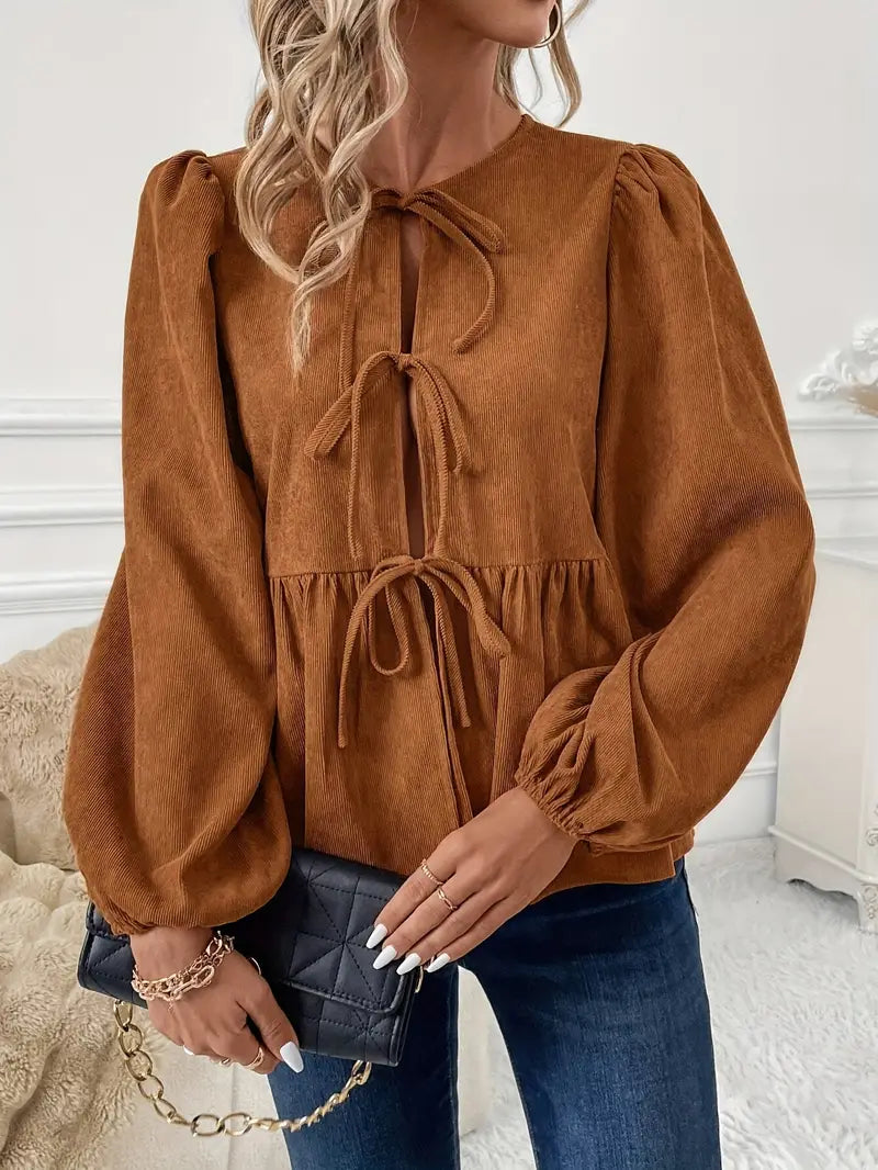 Viola® | Stylish Corduroy Blouse