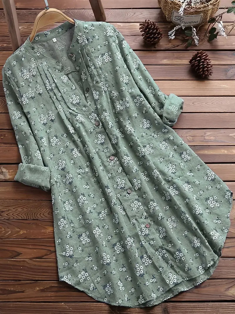Natalia® | Classic Summer Shirt Floral Pattern