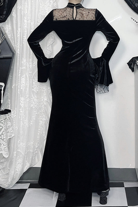 Spider Lace Gothic Dress