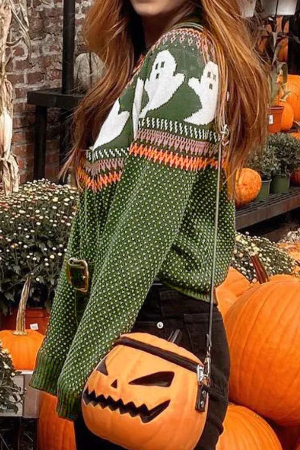 Louise | Ghost crew neck long sleeve sweater