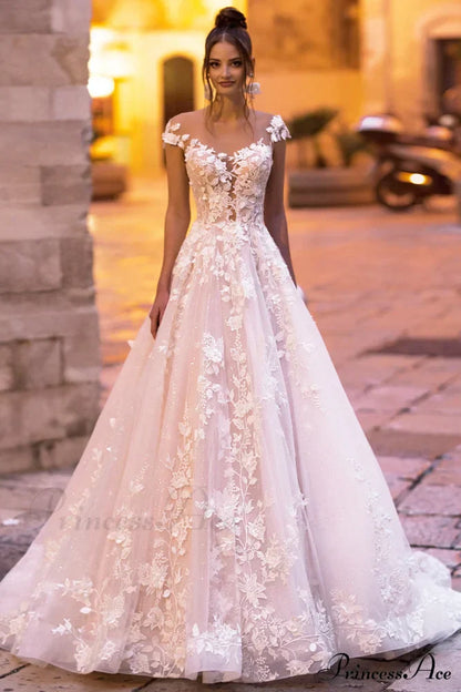 Cecilia Lace Graceful A-Line Wedding Dress