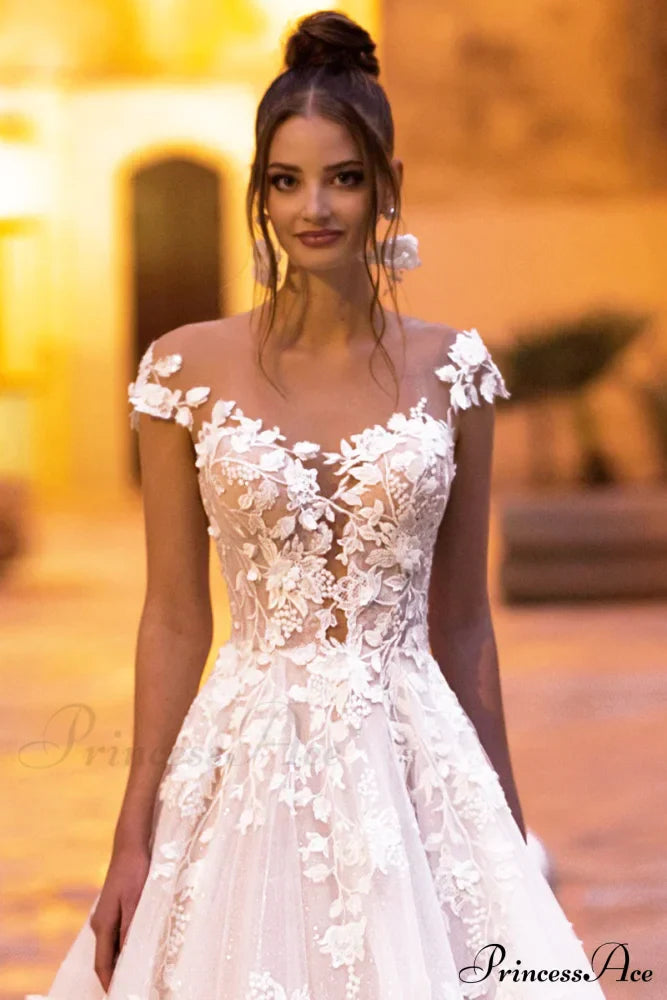 Cecilia Lace Graceful A-Line Wedding Dress