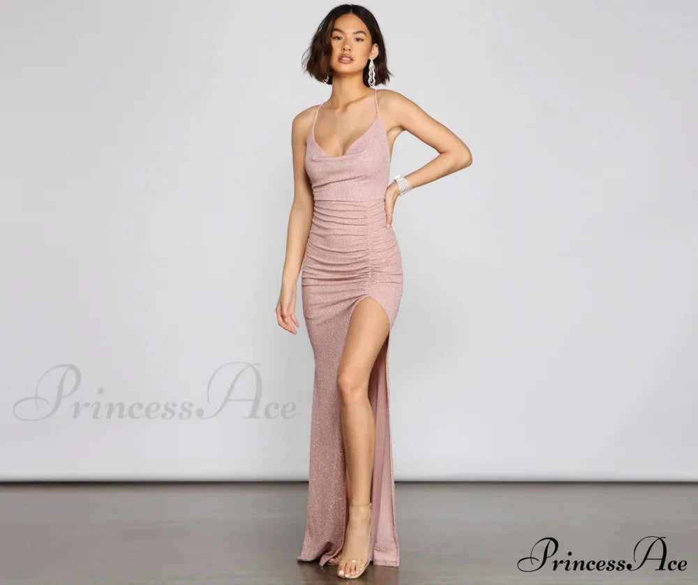 Celina Glitter Stylish Knit Mermaid Dress