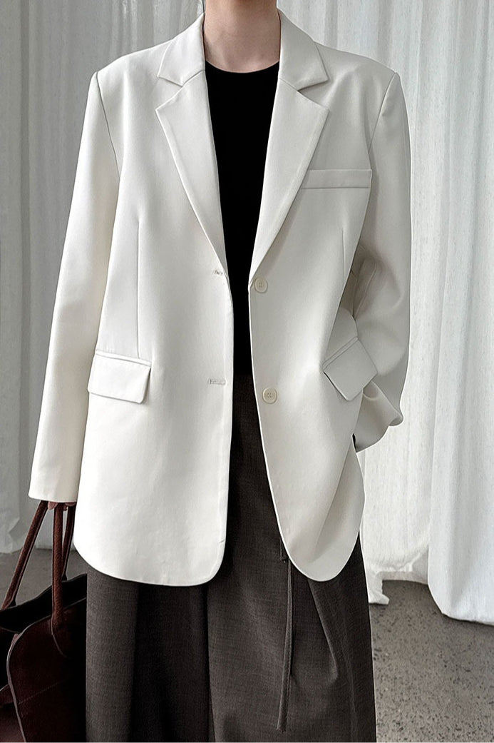 Split Back Relaxed Fit Blazer