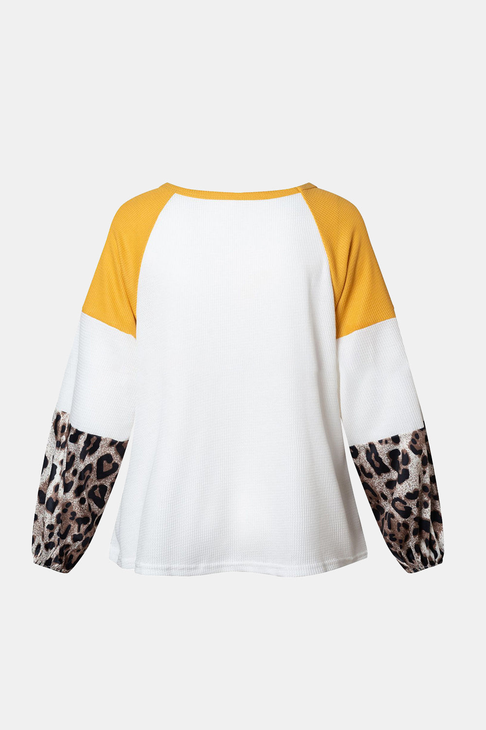 Fatima | Long sleeve t-shirt with twist color block and crew neck