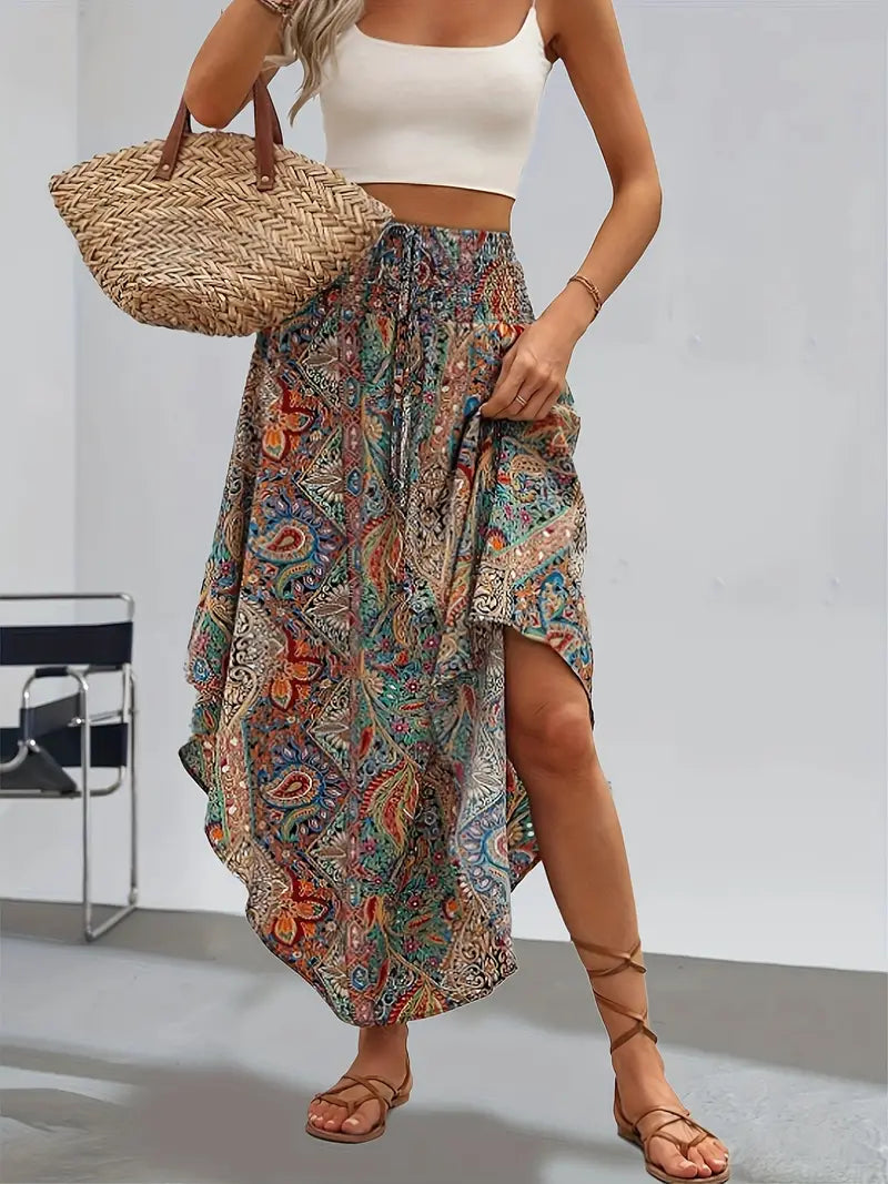 Luana® | Bohemian Print Skirt
