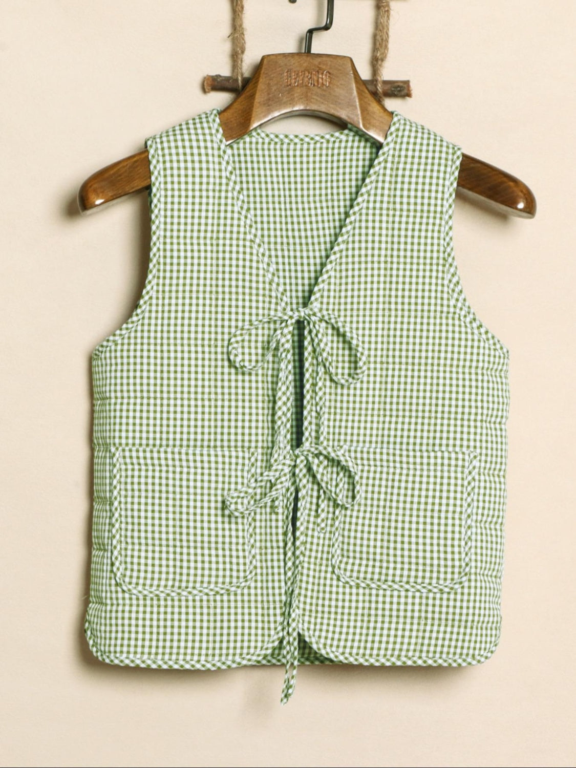 Guadalupe | Tied sleeveless vest coat