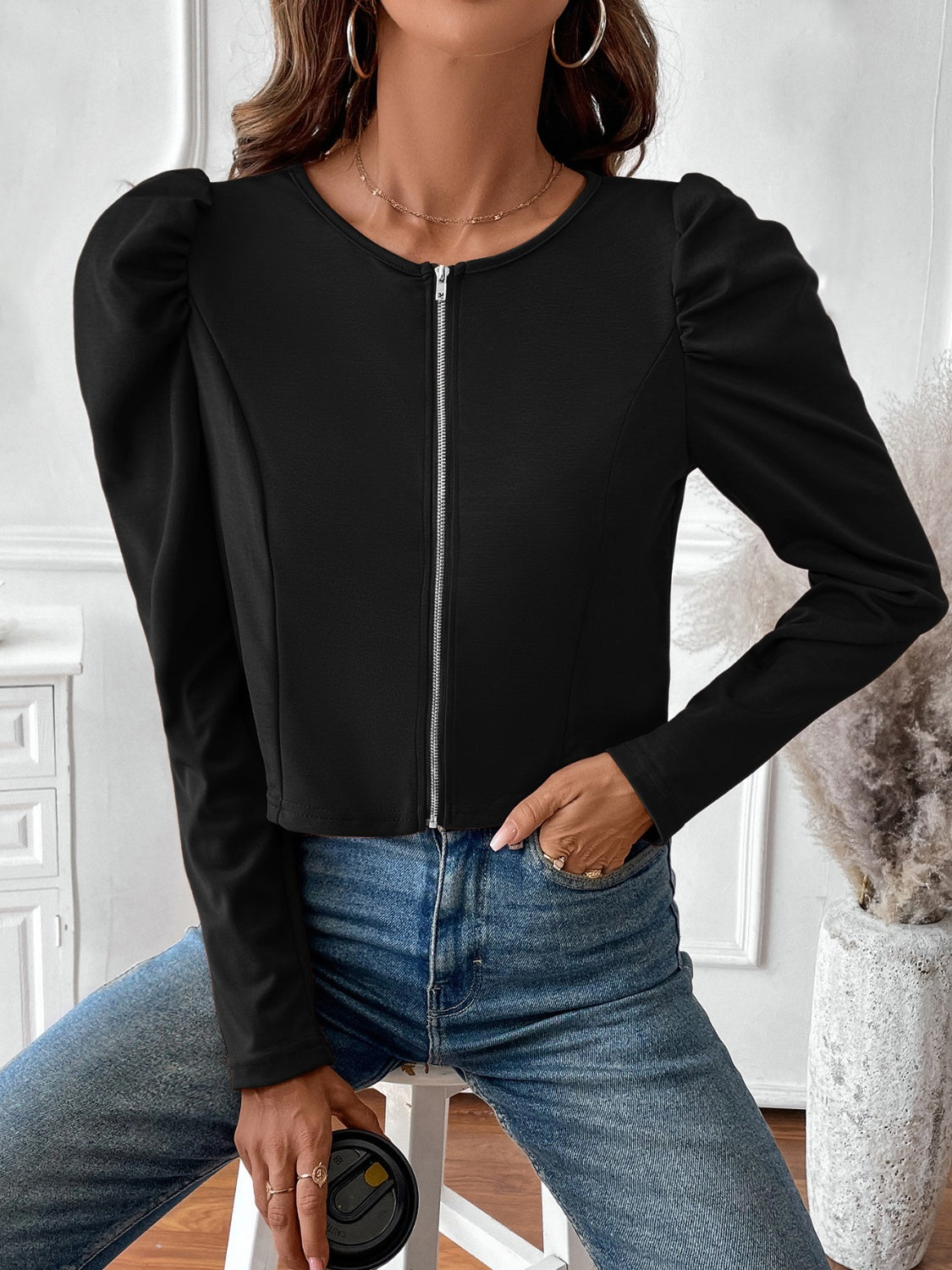 Josefa | Long sleeve jacket with zip
