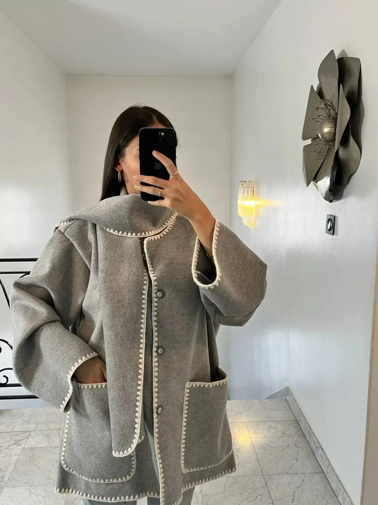 Silvia | Shawl coat