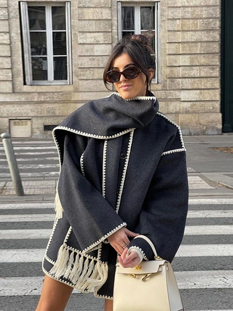 Silvia | Shawl coat