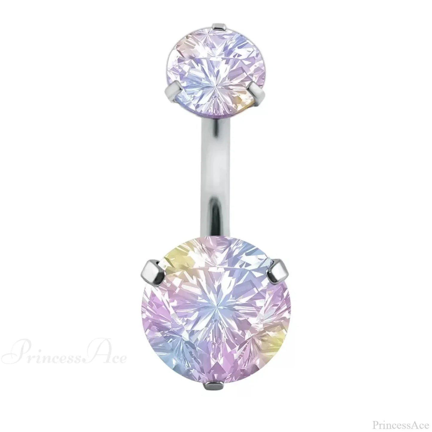 Clear Circular Medieval Surgical Belly Ring