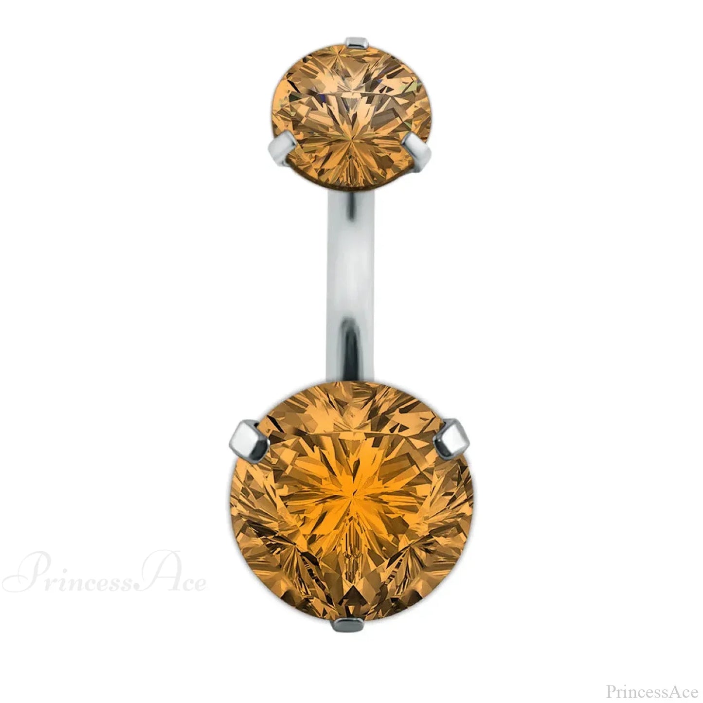 Clear Circular Medieval Surgical Belly Ring