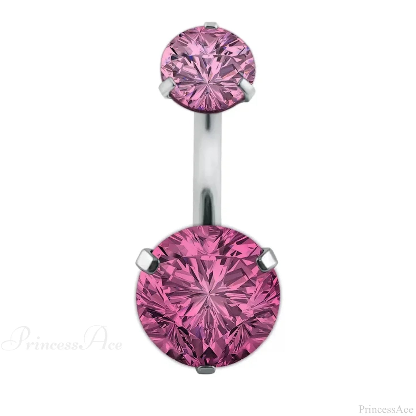 Clear Circular Medieval Surgical Belly Ring