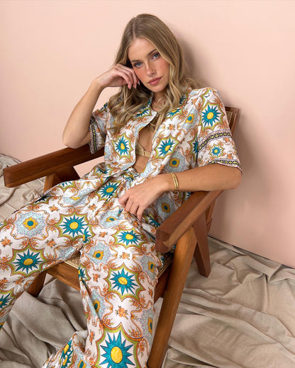 Margarita | Comfortable set with mosaic print