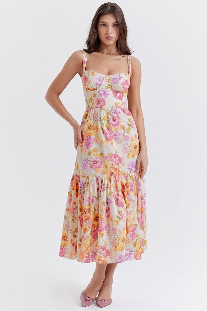 Yvonne® | Flared Midi Dress With Print