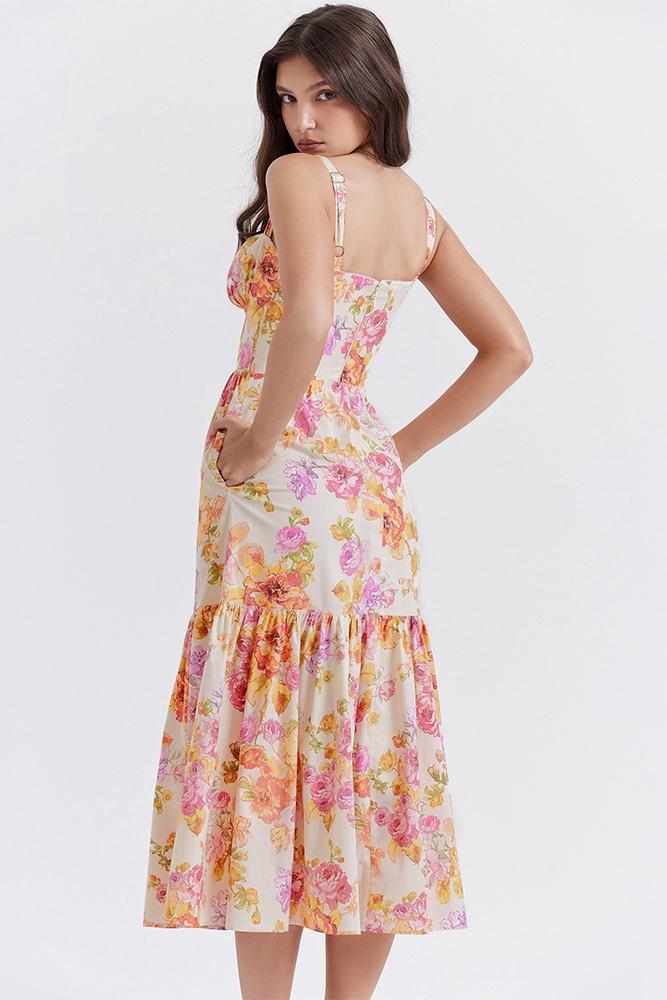 Yvonne® | Flared Midi Dress With Print