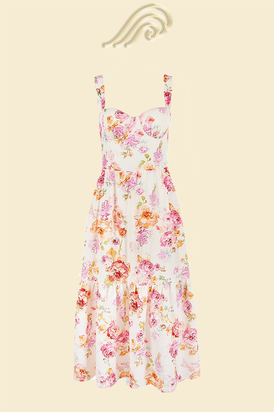 Yvonne® | Flared Midi Dress With Print